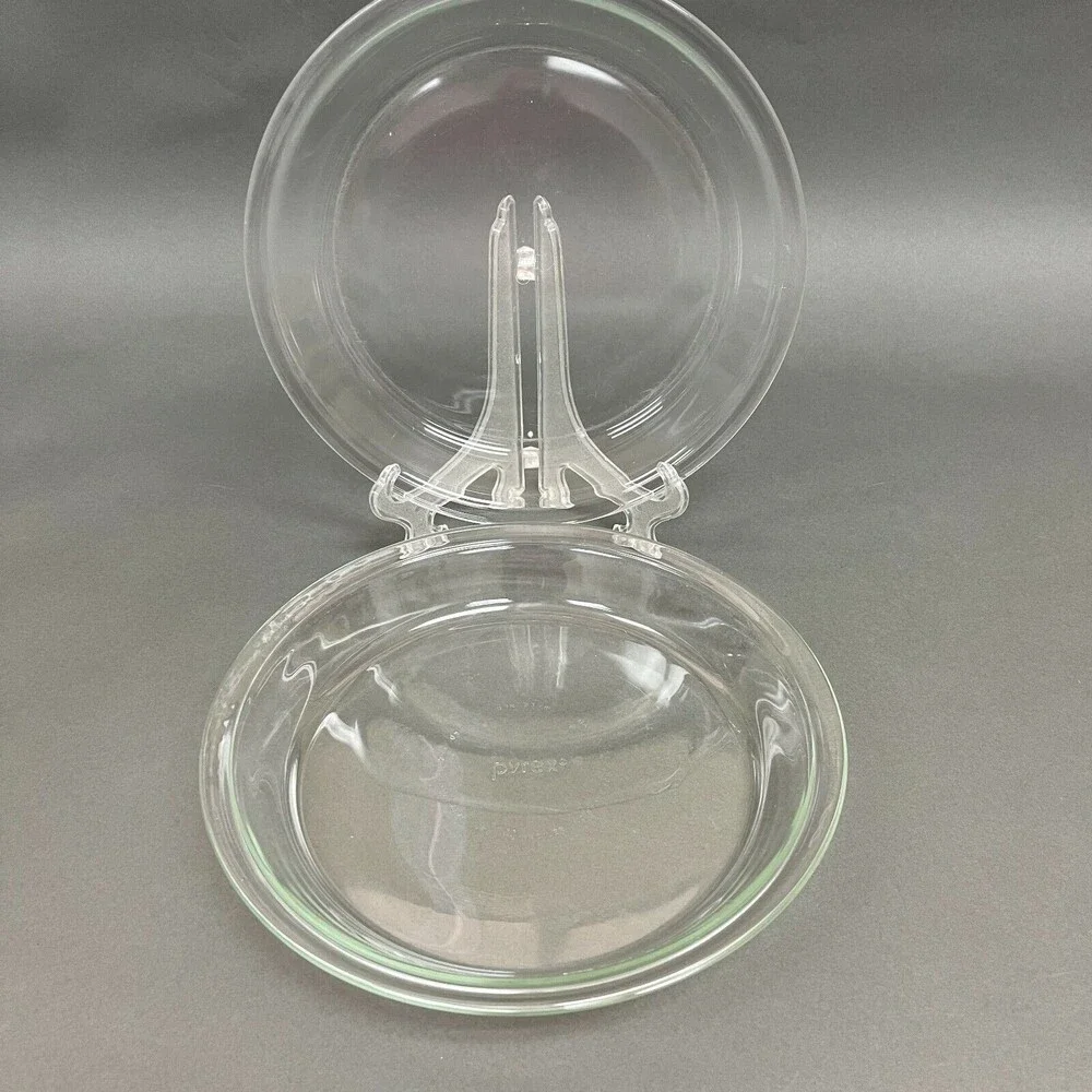 Pyrex 209 Clear Glass Pie Plates Dishes Baking 9‎ 7/8